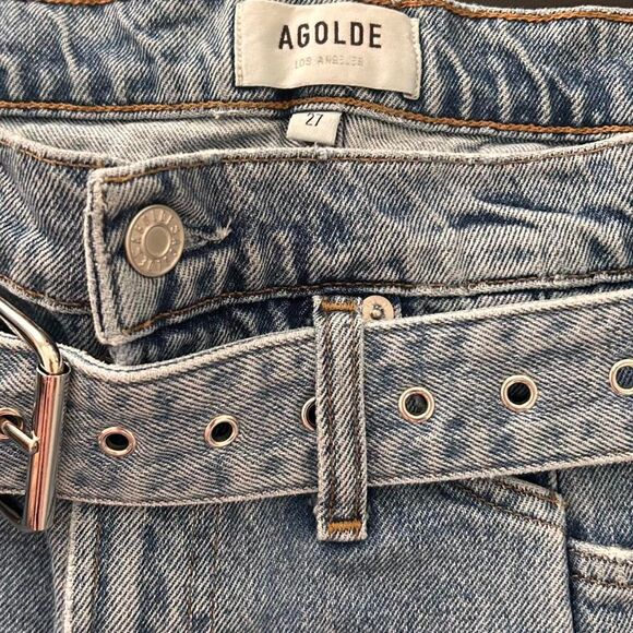 AGOLDE Reworked 90s Paperbag Revival Belted Skirt – Indie Minimalist 27 - Picture 6 of 7